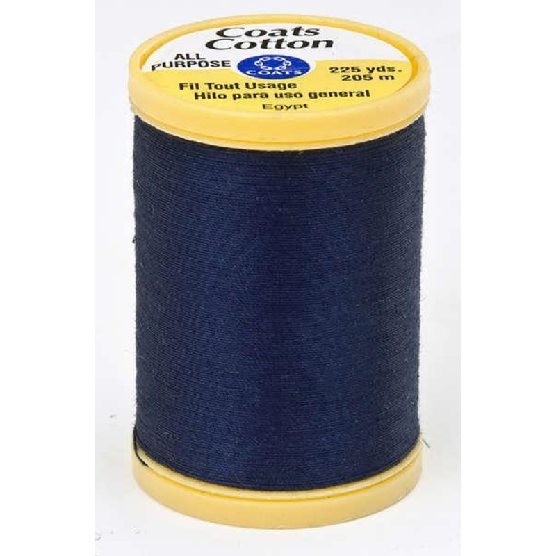 Coats Cotton Sewing Thread 225yds Navy – S9704900