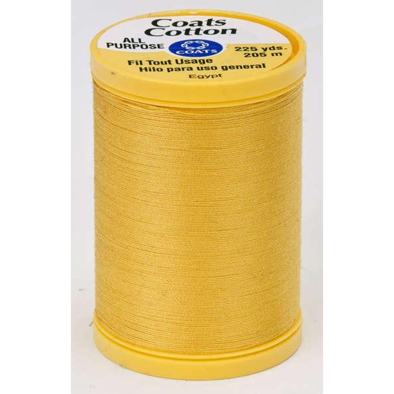 Coats Cotton Sewing Thread 225yds Sparkle Gold – S9707360