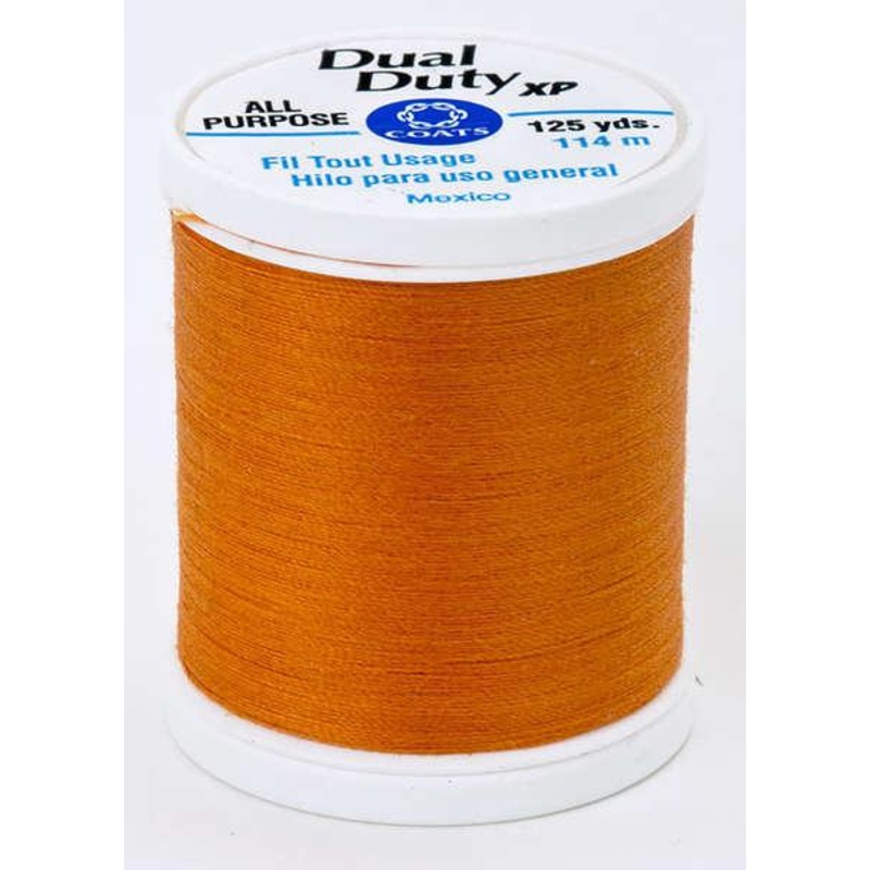 Coats Dual Duty XP Polyester Thread 125yds Bright Pumpkin – S9009277