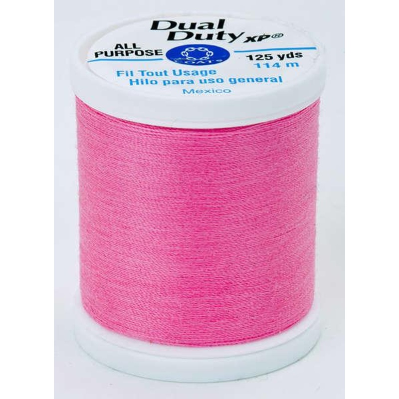 Coats Dual Duty XP Polyester Thread 125yds Neon Pink – S9009213