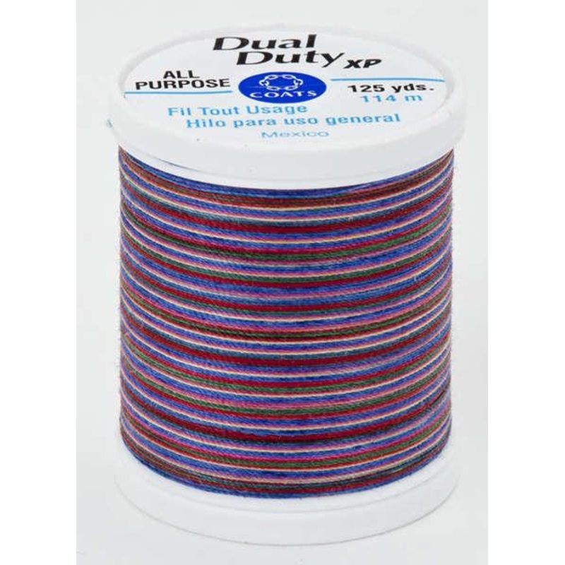 Coats Dual Duty XP Polyester Thread 125yds Over Rainbow – S9009345