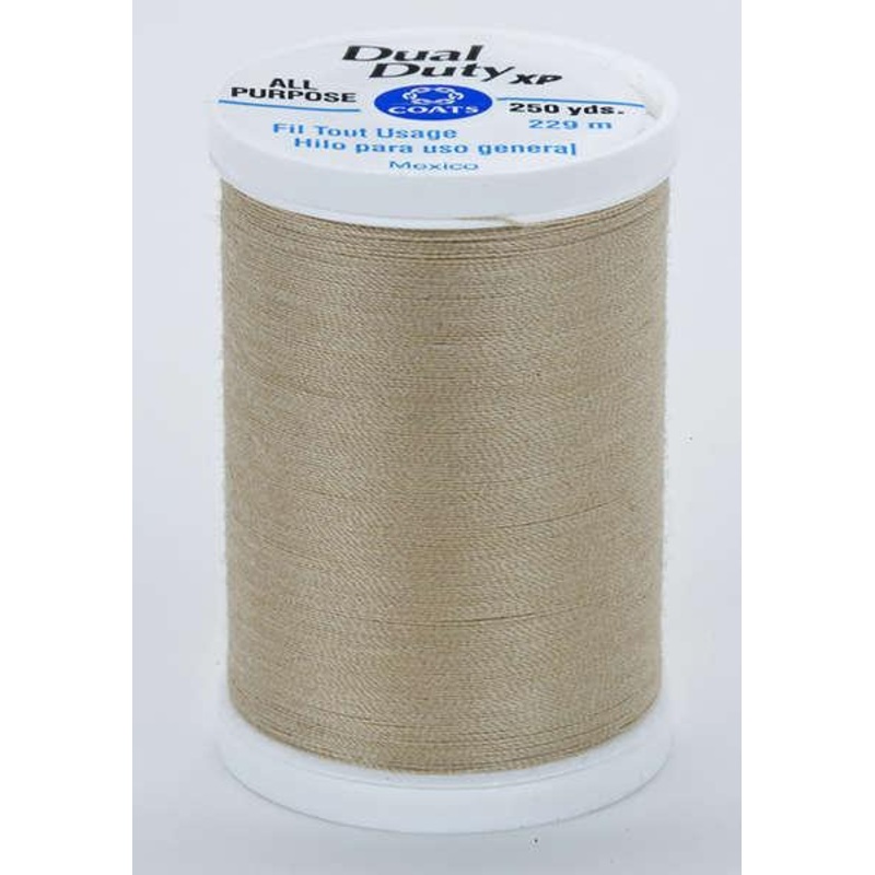 Coats Dual Duty XP Polyester Thread 250yds Beige – S9108040