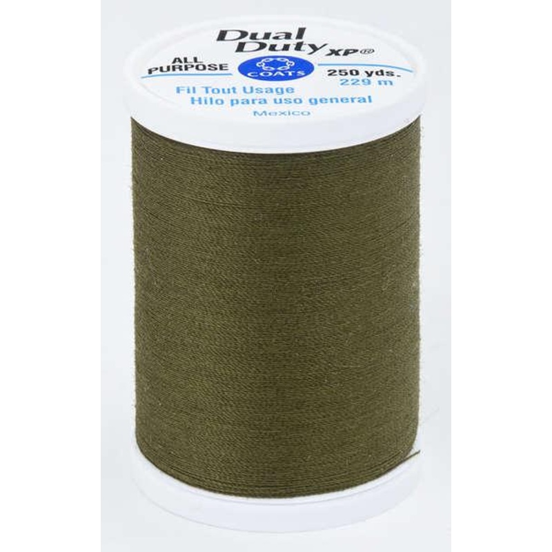 Coats Dual Duty XP Polyester Thread 250yds Bronze Green – S9106360