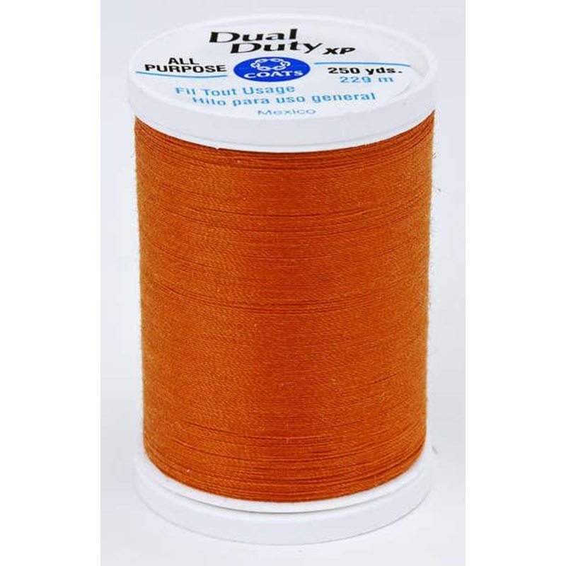 Coats Dual Duty XP Polyester Thread 250yds Burnt Orange – S9107670