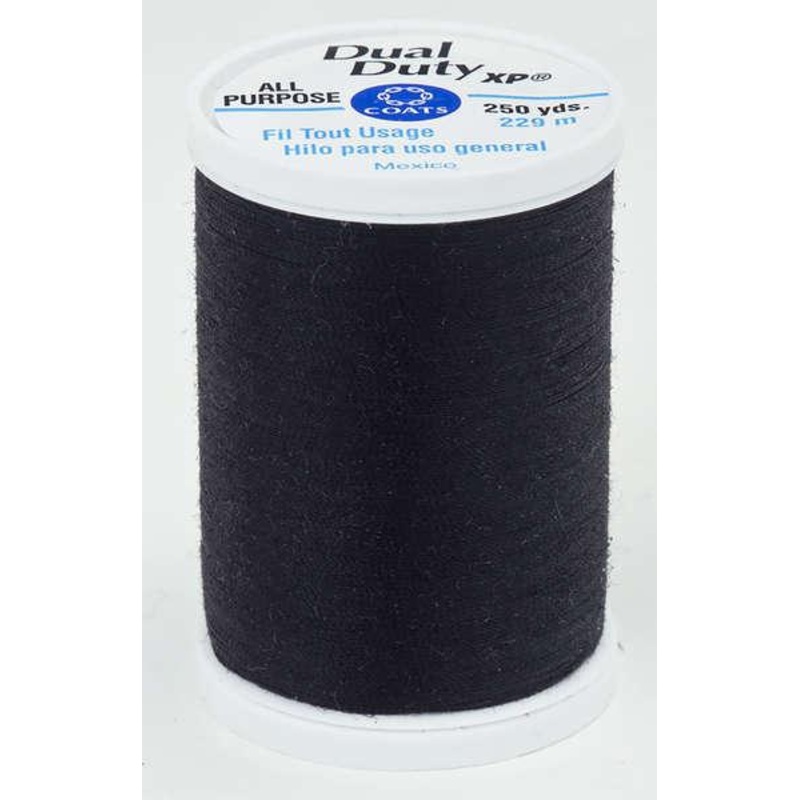 Coats Dual Duty XP Polyester Thread 250yds Celestial Black – S9100950