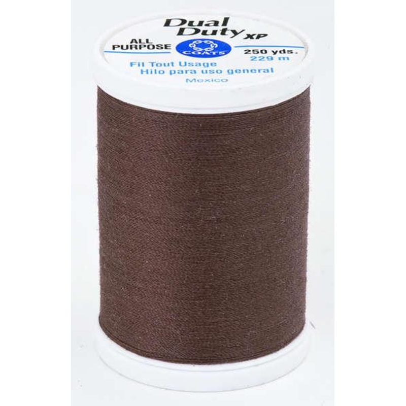 Coats Dual Duty XP Polyester Thread 250yds Chocolate – S9108950