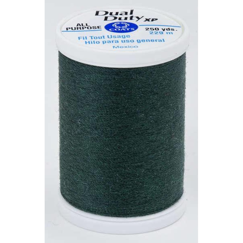 Coats Dual Duty XP Polyester Thread 250yds Forest Green – S9106770