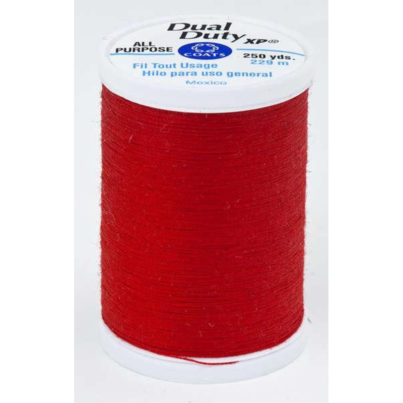 Coats Dual Duty XP Polyester Thread 250yds Hero Red – S9102200