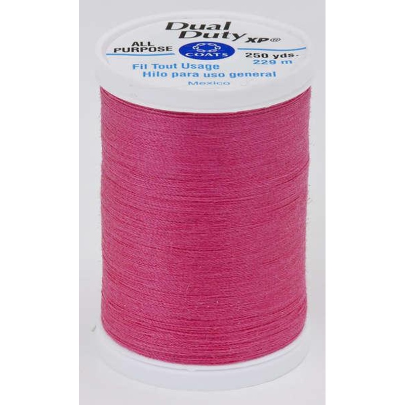 Coats Dual Duty XP Polyester Thread 250yds Hot Pink – S9101840