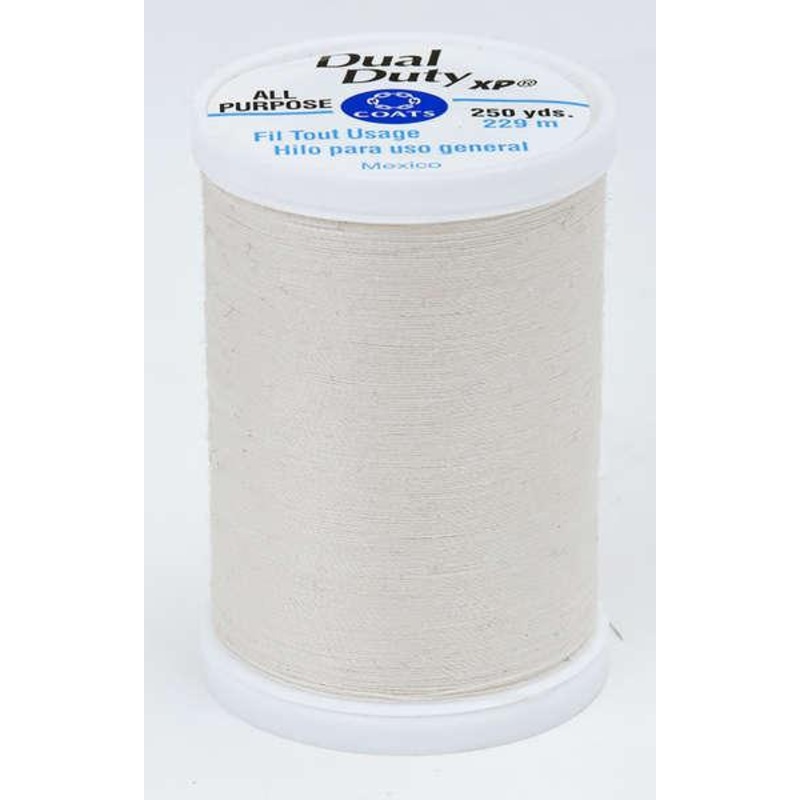Coats Dual Duty XP Polyester Thread 250yds Natural – S9108010