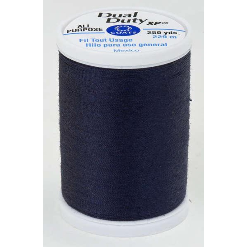 Coats Dual Duty XP Polyester Thread 250yds Navy – S9104900