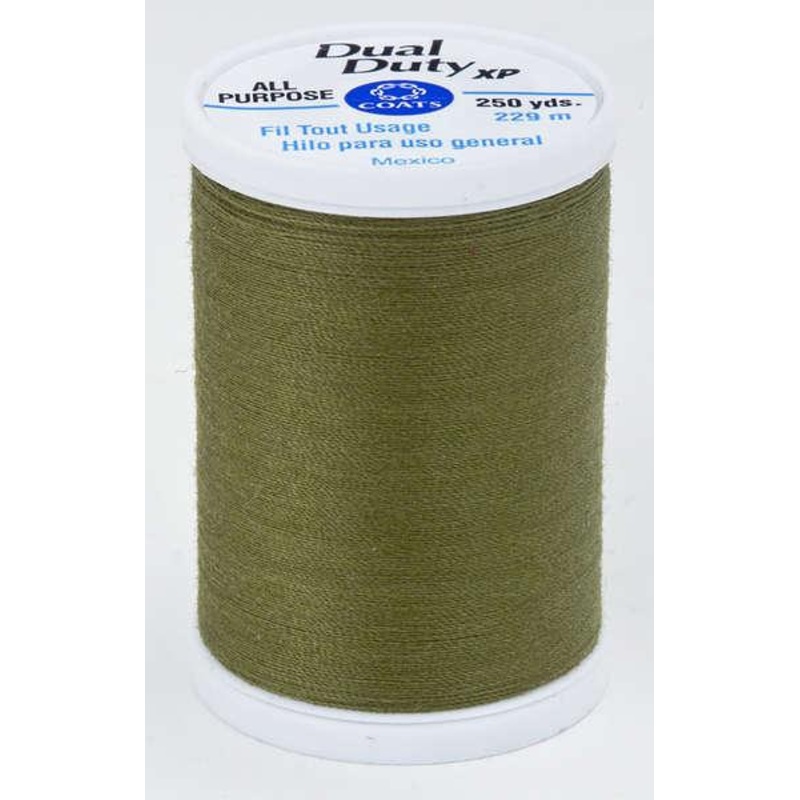 Coats Dual Duty XP Polyester Thread 250yds Olive – S9106340