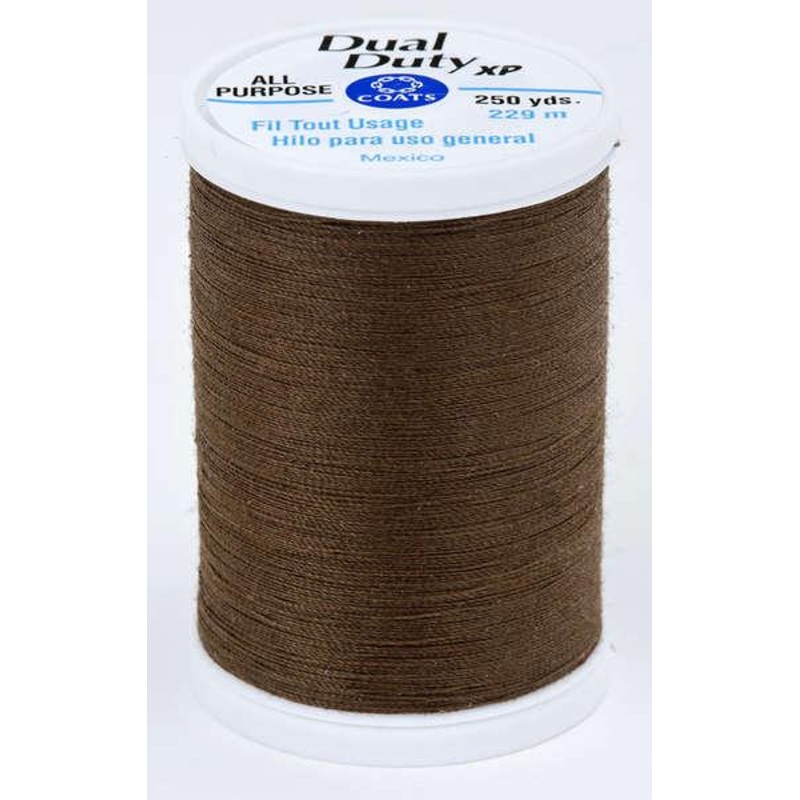 Coats Dual Duty XP Polyester Thread 250yds Seal Brown – S9108380