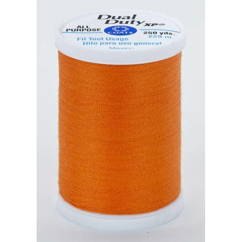 Coats Dual Duty XP Polyester Thread 250yds Tangerine – S9107630