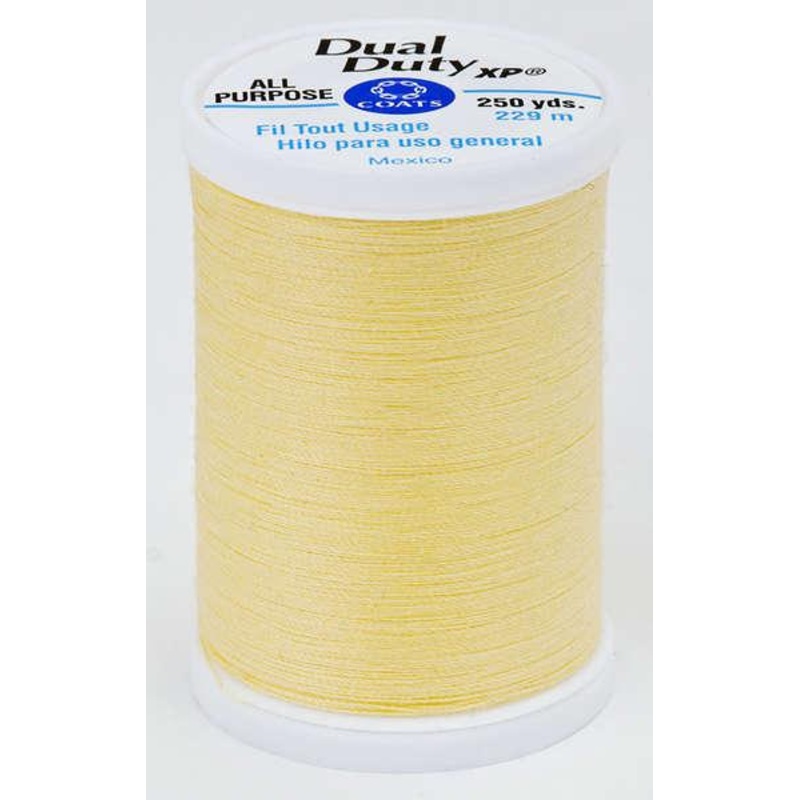 Coats Dual Duty XP Polyester Thread 250yds Yellow – S9107330