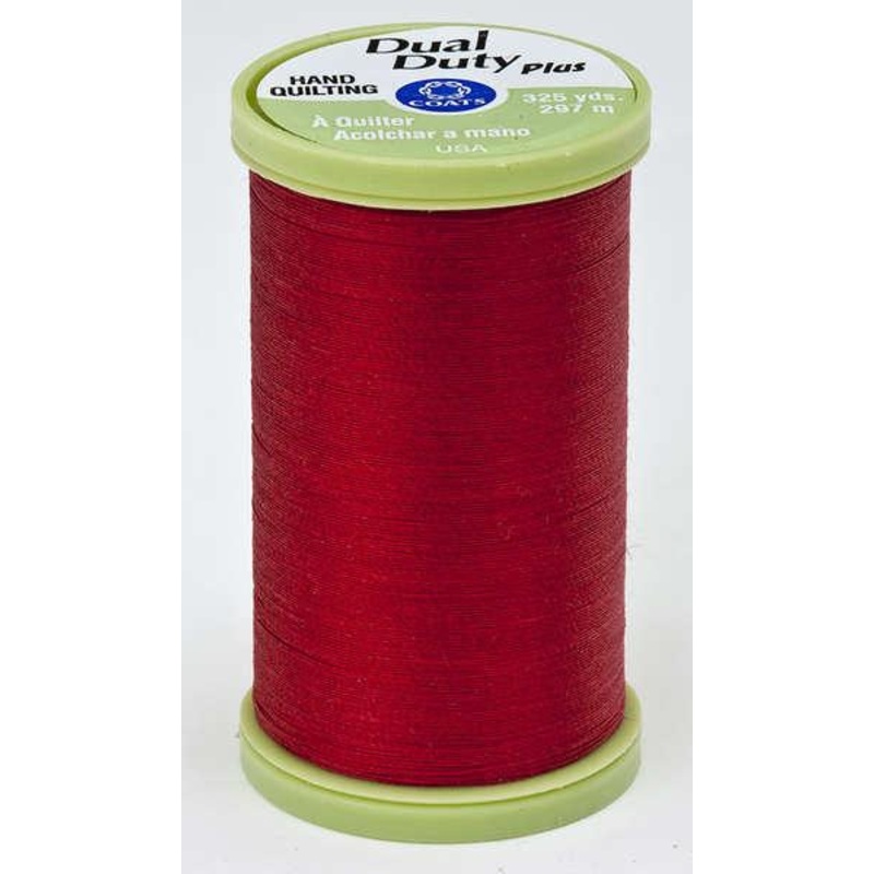 Dual Duty Plus Hand Quilting Thread 325 yds Red – S960-2250