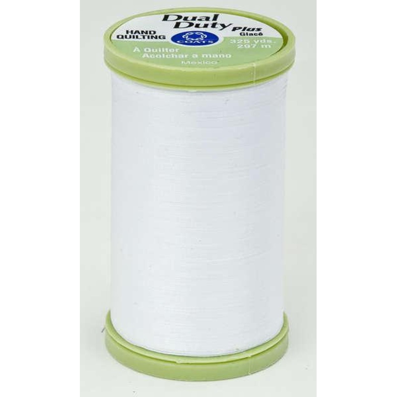 Dual Duty Plus Hand Quilting Thread 325 yds White – S960-0100