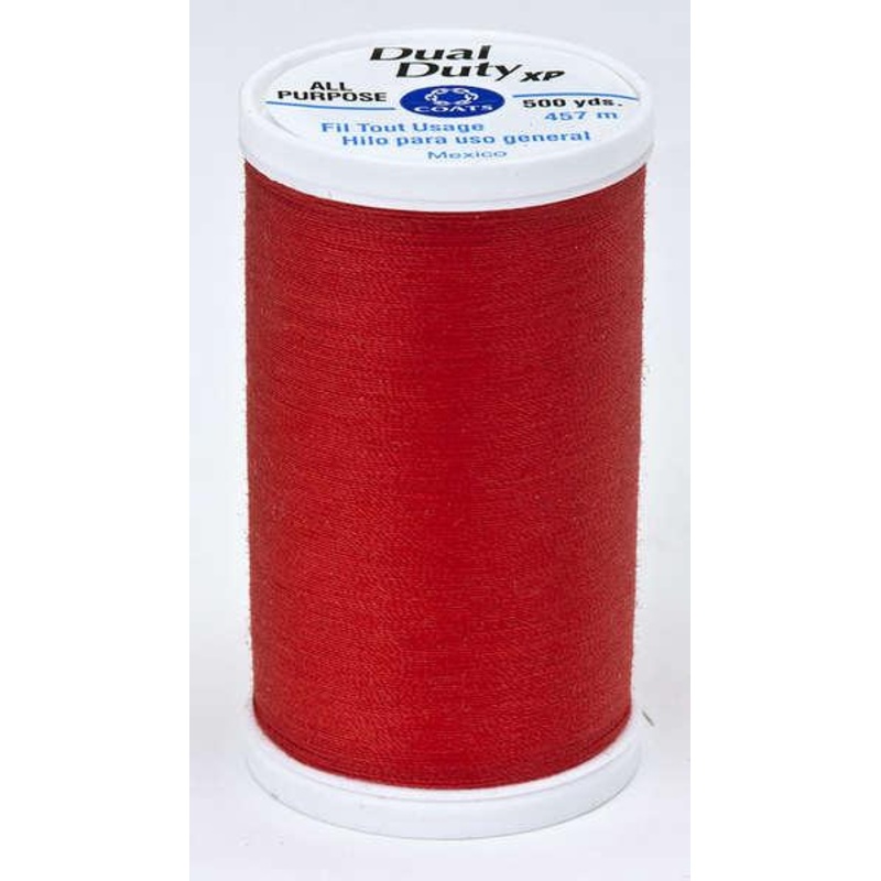 Dual Duty XP Polyester Thread 500yds Atom Red – S9302160