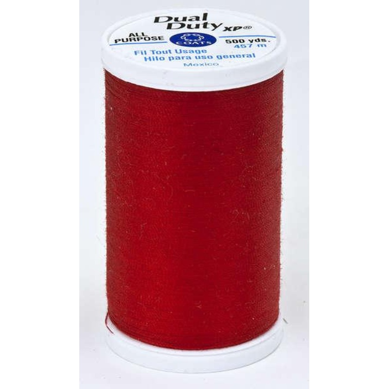Dual Duty XP Polyester Thread 500yds  Red – S9302250