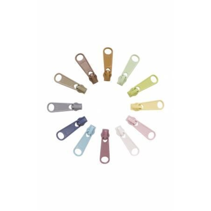 Zipper Pull Set 12pc #4.5-Lights ZIPULL-LTS12