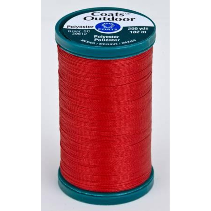 Coats Outdoor Poly 200yds Red Cherry  S9712680