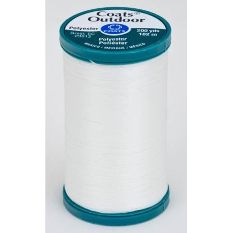 Coats Outdoor Poly 200yds White S9710100