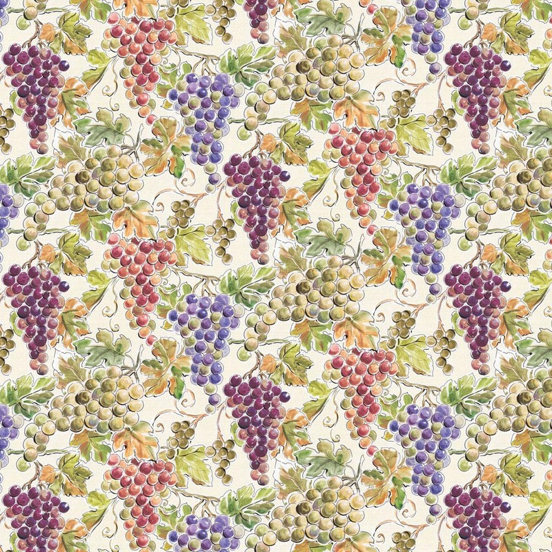 Wine Tasting-Grape Bunches Multicolor Y4575-55