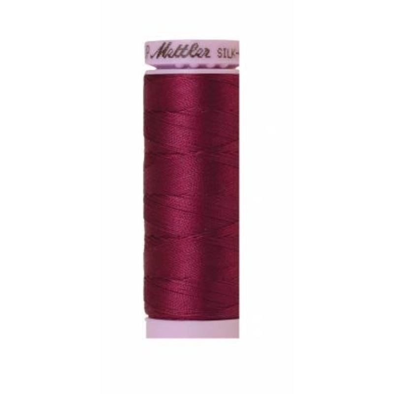 Silk-Finish Sangria 50wt 150M Solid Cotton Thread