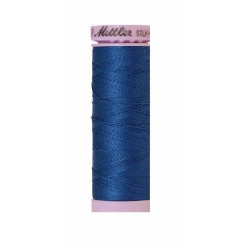 Silk-Finish Snorkel Blue 50wt 150M Solid Cotton Thread