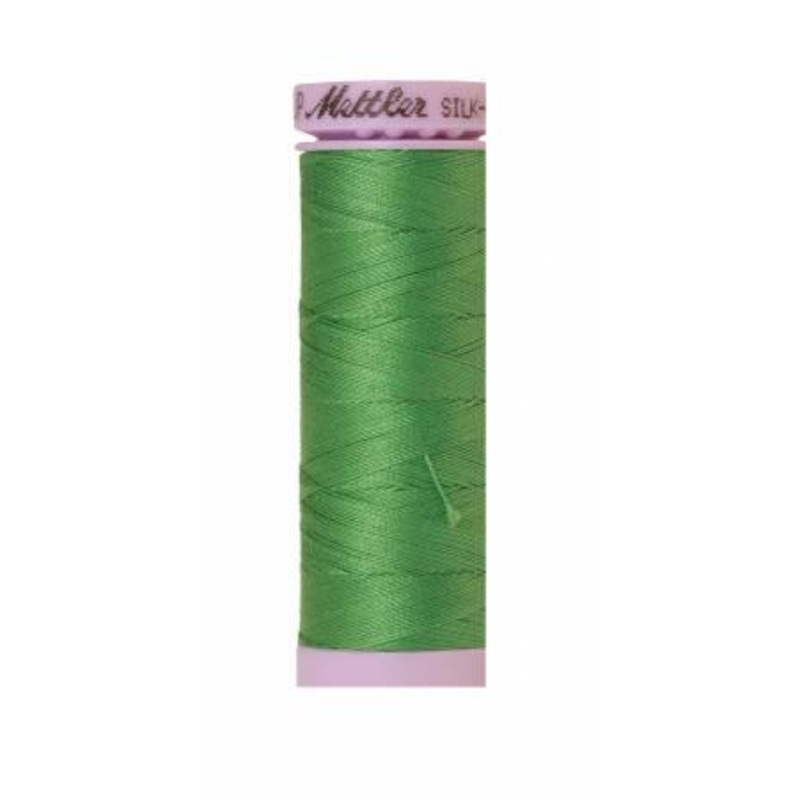 Silk-Finish Vibrant Green 50wt 150M Solid Cotton Thread