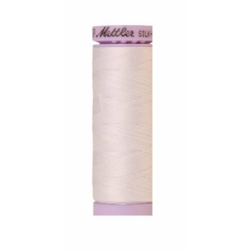 Silk-Finish White 50wt 150M Solid Cotton Thread