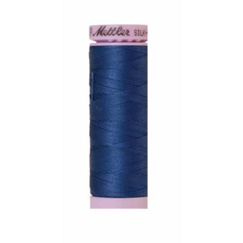 Silk-Finish Steel Blue 50wt 150M Solid Cotton Thread