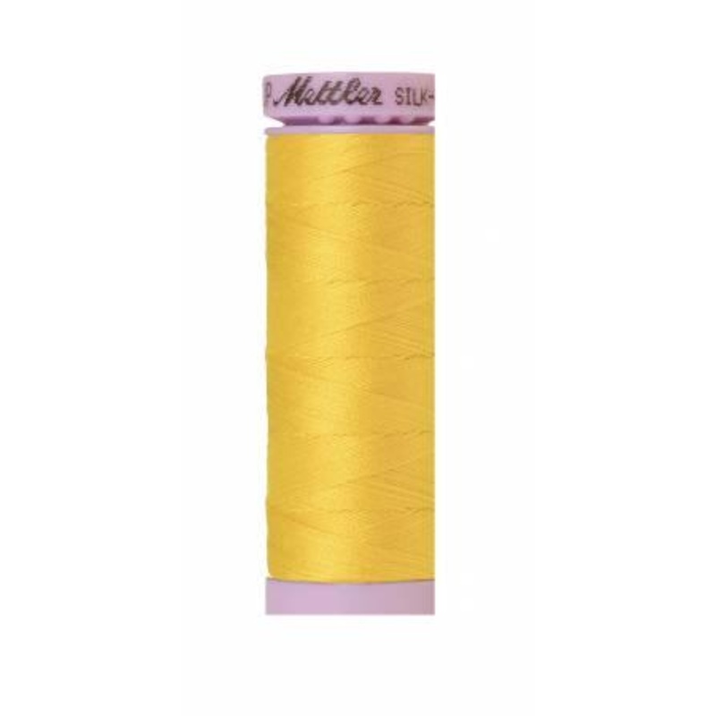 Silk-Finish Vibrant Yellow 50wt 150M Solid Cotton Thread