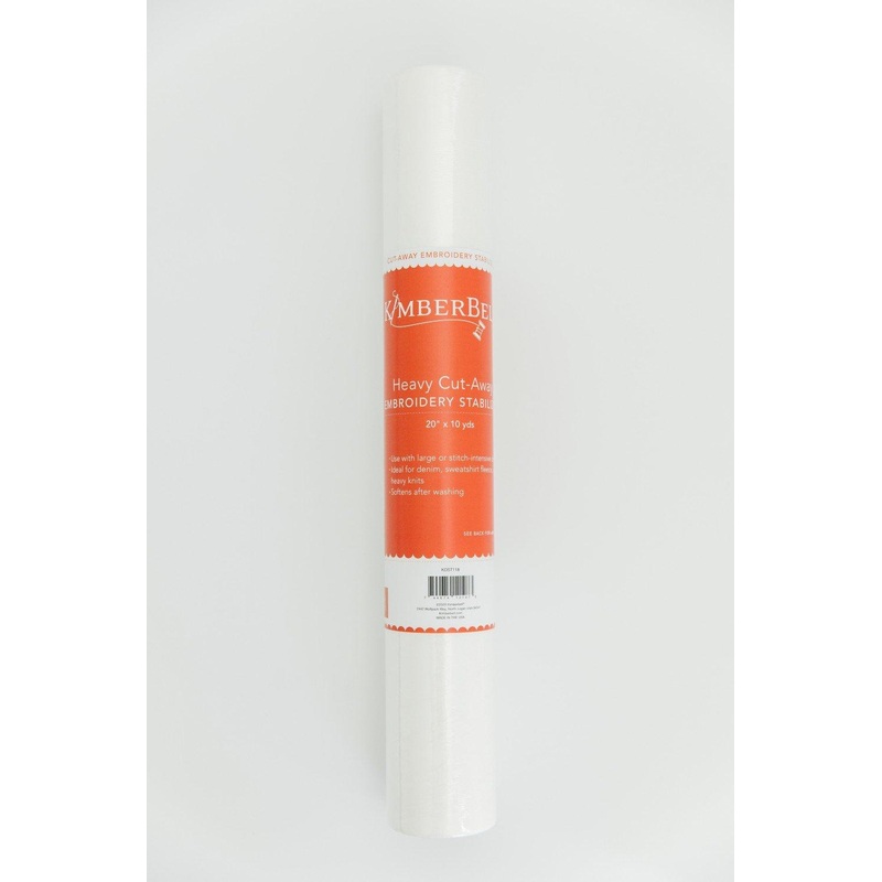 Kimberbell Embroidery Stabilizer-Heavy Cut-Away 20″x10yds KDST118