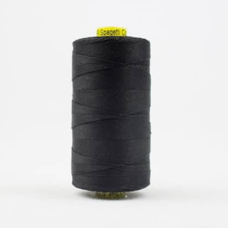 Spagetti Solid 12wt Cotton 400m-Black SP4-200