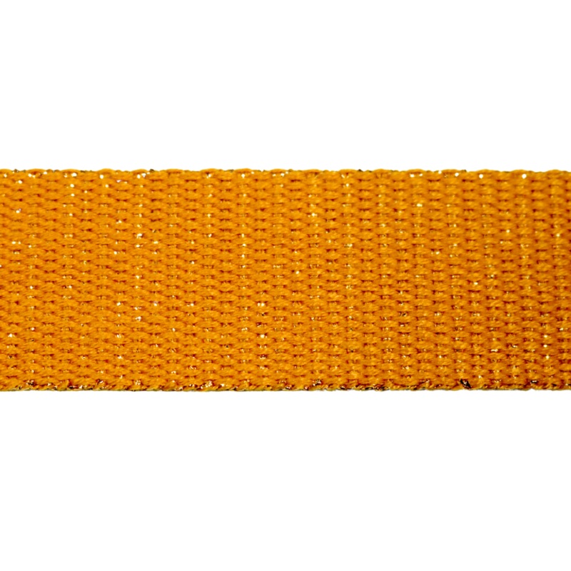 1 1/4″ Metallic Webbing-Mustard/Gold 114-30-042