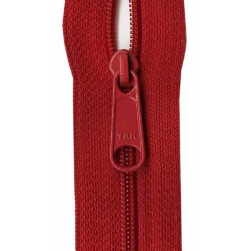 Ziplon Closed Bottom Zipper14″ – Red – 04-14519