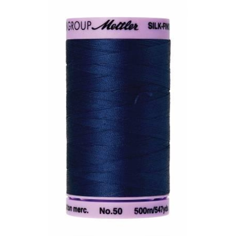 Silk-Finish Imperial Blue50wt 500M Solid Cotton Thread