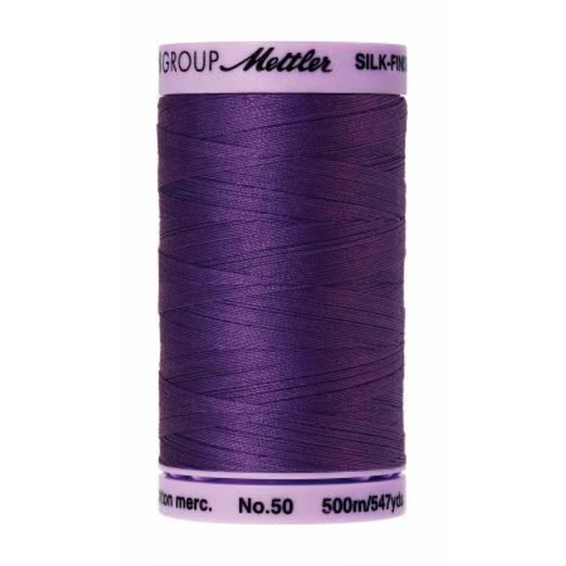 Silk-Finish Iris Blue50wt 500M Solid Cotton Thread