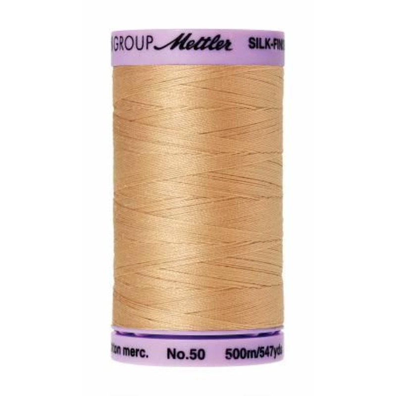 Silk-Finish Oat Straw50wt 500M Solid Cotton Thread
