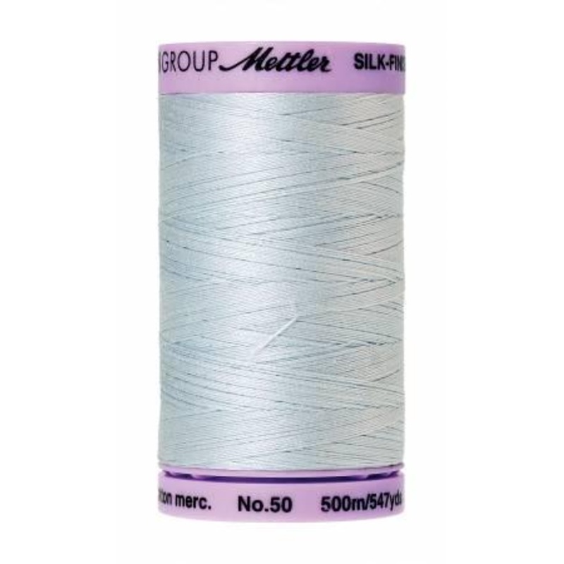 Silk-Finish Starlight Blue50wt 500M Solid Cotton Thread