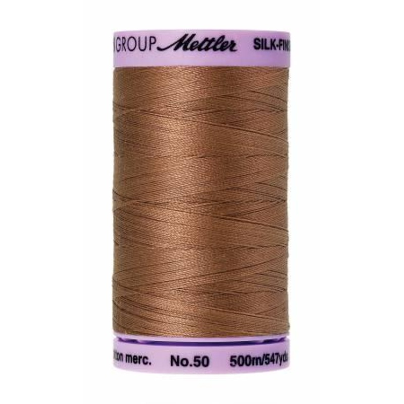 Silk-Finish Walnut50wt 500M Solid Cotton Thread