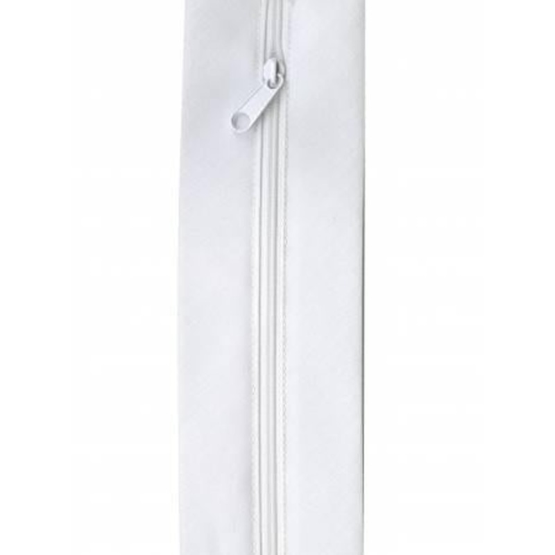 Zippity-Do-Done 18in Zipper With Pull White JT-1612