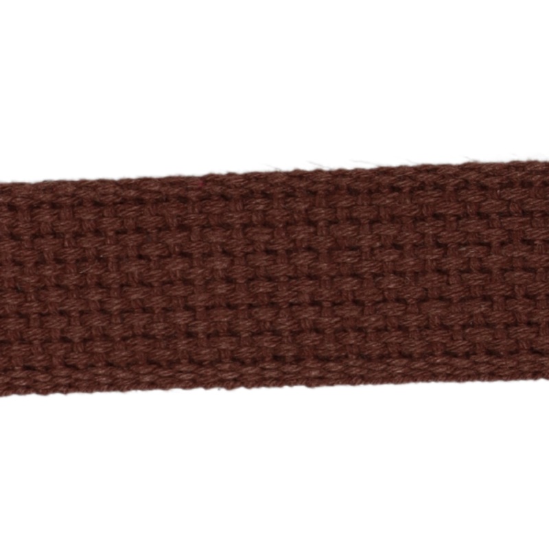 1″ Cotton Webbing Brown WC/100-850