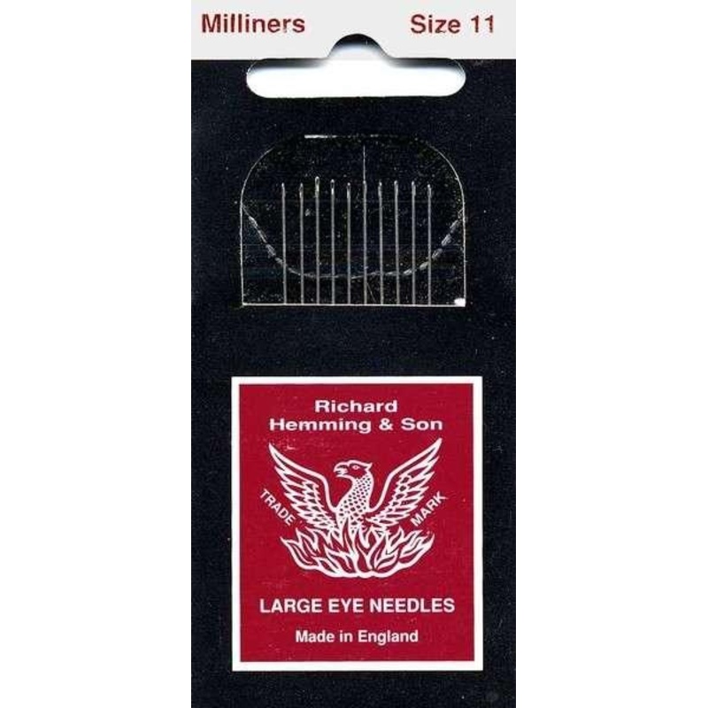 Richard Hemming Milliners/Straw Needles Size 11 10ct HW250-11