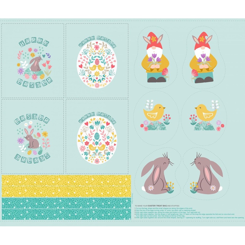 Spring Treats-Easter Bags & Cutouts 36″ Panel A587