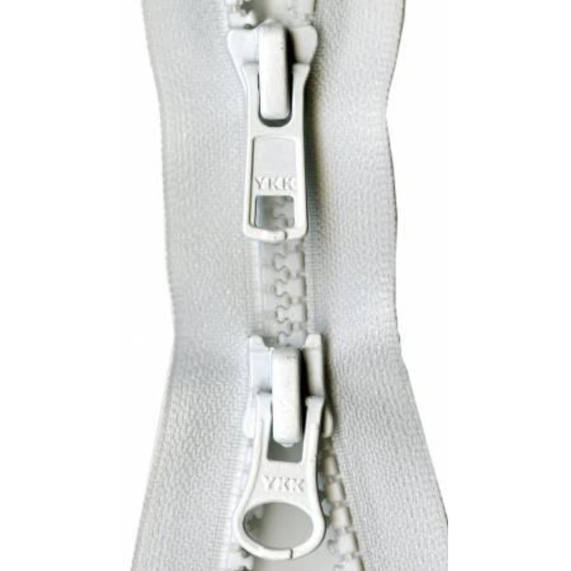Vislon 2-Way Separating Zipper 36″ – White