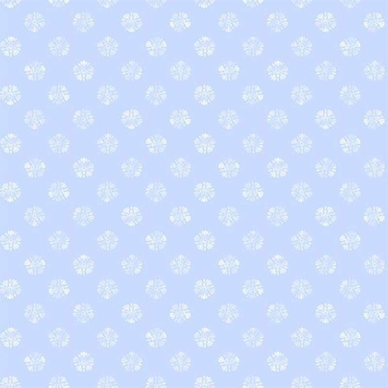 Amalfi Coast-Floral Dots Light Blue/White W105-009-505