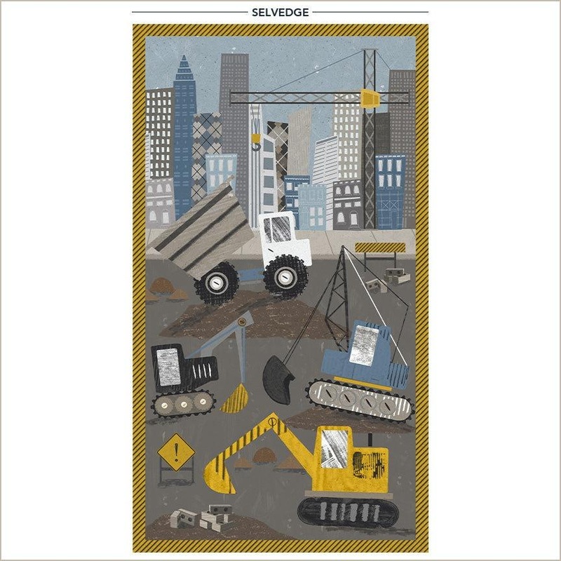 Diggers & Dozers-24″ City Works Panel Multi 55024DP-X