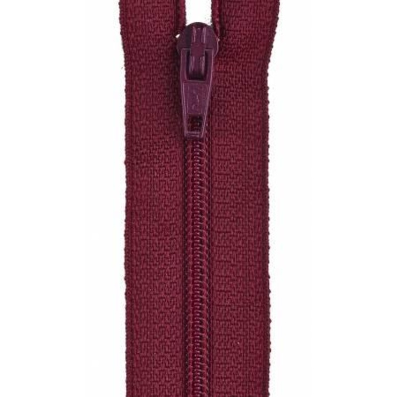 All-Purpose Polyester Coil Zipper 12in Barberry Red F7212-039B